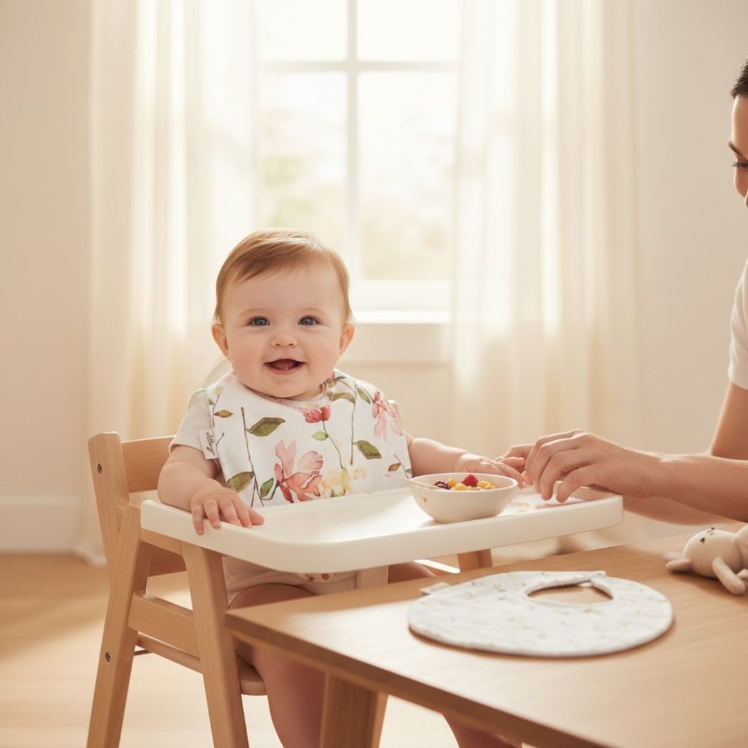 Chrysanthemum Organic Bib Set